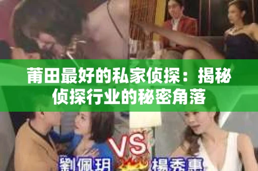 莆田最好的私家侦探：揭秘侦探行业的秘密角落