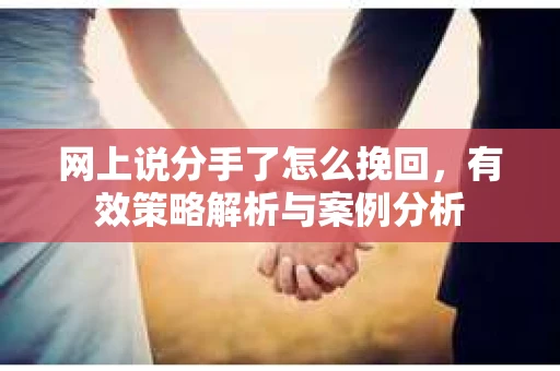 网上说分手了怎么挽回，有效策略解析与案例分析