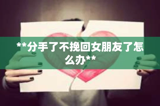 **分手了不挽回女朋友了怎么办**