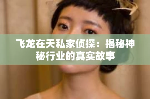飞龙在天私家侦探：揭秘神秘行业的真实故事