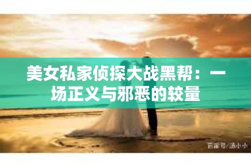 美女私家侦探大战黑帮：一场正义与邪恶的较量
