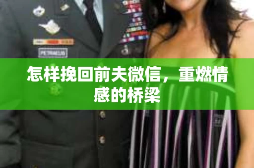 怎样挽回前夫微信，重燃情感的桥梁