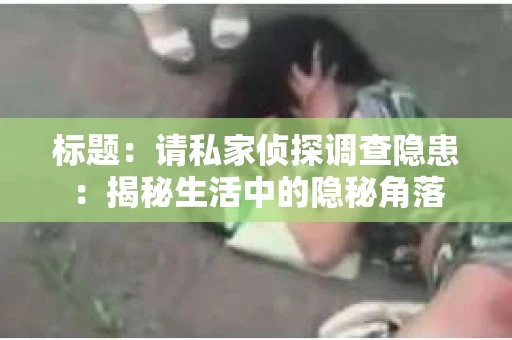 标题：请私家侦探调查隐患：揭秘生活中的隐秘角落