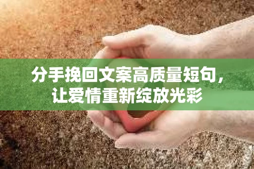 分手挽回文案高质量短句，让爱情重新绽放光彩